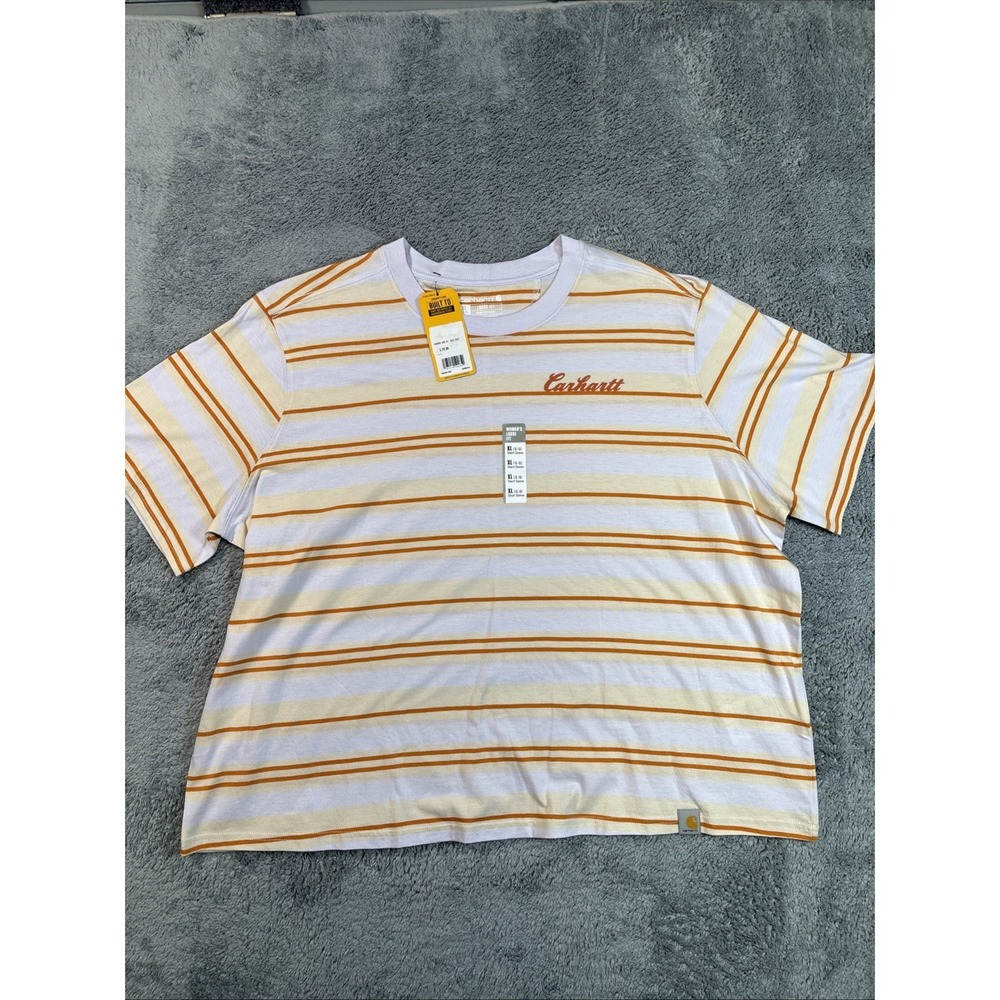 Carhartt TENCEL™ Fiber Series Loose Fit Short-Sleeve Striped T-Shirt Women's XL